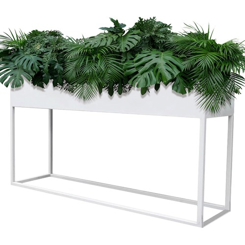 100 x 30 x 40cm Outdoor Raised Garden Bed Metal Planter Box Backyard,mall flower