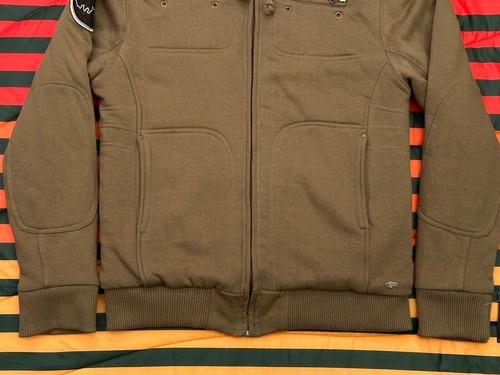 NWT Buffalo Hooded Bomber Jacket Mens M Olive Green Thick Fleece & Soft! - Picture 3 of 14