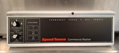 Speed Queen WASHER C0NTROL PANEL/ OVERLAY GRAPHIC.  P/N: 201668 [USED]