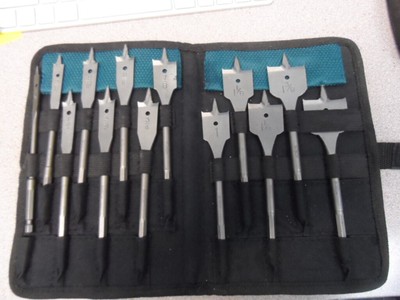 Bosch DSB5006 Daredevil Standard Spade Bit Set w//Power Groove Hex Shank and Full Cone Threaded Tip 6 Piece Set