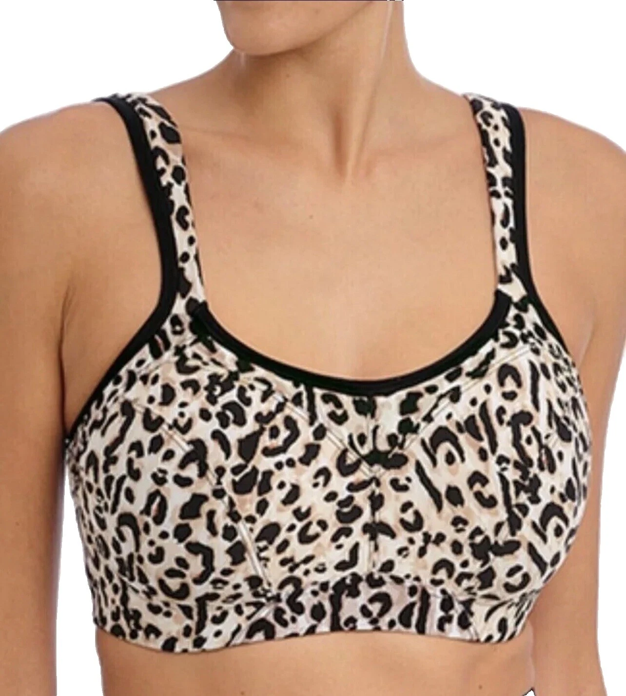 Brasieres y Estampado Animal Negro Freya Bra Sets para Mujeres