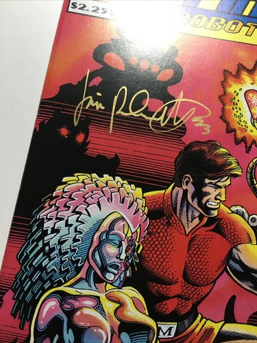 Magnus Robot Fighter #24 1993,Acclaim Valiant 9.6 inchiostro firmato Jim Palmiotti certificato di autenticità - Foto 4 di 11