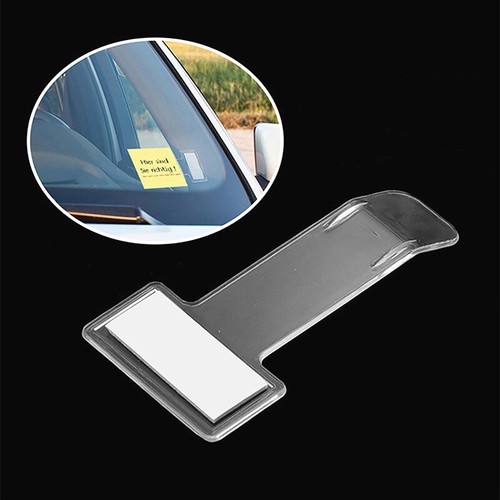 2PCS Transparent Car Vehicle Parking Ticket Receipt Permit Card Holder Clip - Picture 8 of 8