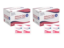 2 BOXES Adhesive / Barrier Remover Pads, Tape adhesive Remover Dynarex 1505