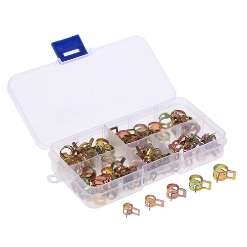 75Pcs Assortment 6/7/8/9/10mm Auto Spring Clip Hose Clamps with 1PC Crimp Plier - Picture 3 of 17