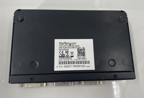 COMMUTATEUR STARTECH SV231DVIUA 2 PORTS DVI KVM USB AUDIO DVI KVM COMMUTATEUR GC-5173 - Photo 7/9