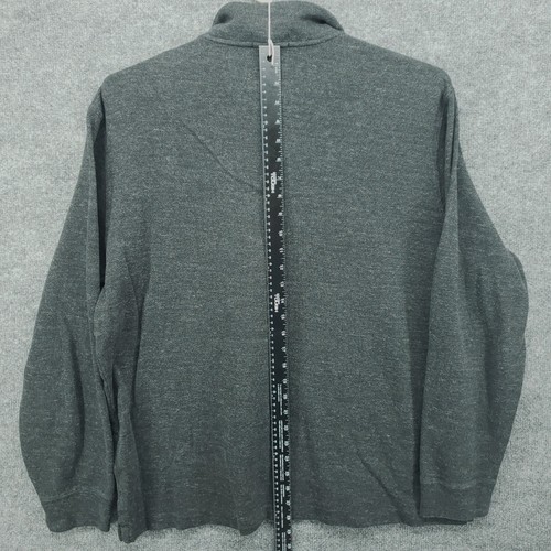 Polo Ralph Lauren Suéter Hombres XLarge Gris 1/4 Cremallera Manga Larga Pullover Usado en Excelente Condición - Imagen 18 de 19