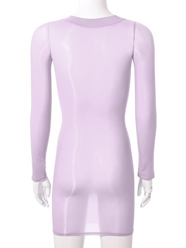 FEESHOW Women Sheer Mesh Dress Short Sleeve Cover Up See Through Club AU - Picture 178 of 194