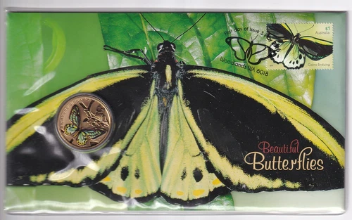 AUSTRALIAN PNC: 2016 $1 BEAUTIFUL BUTTERFLIES RICHMOND BIRDWING  MID1949