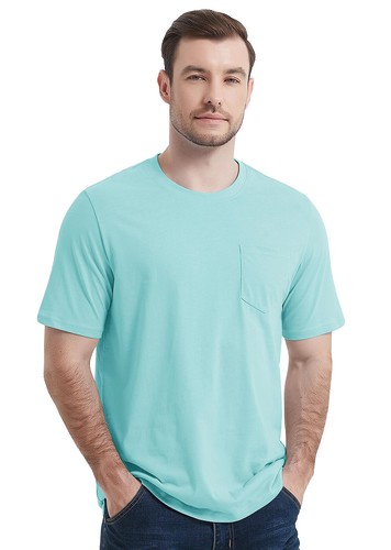 Camisas de bolsillo para hombre manga corta ligeras algodón verano tops camiseta de rendimiento - Imagen 3 de 188