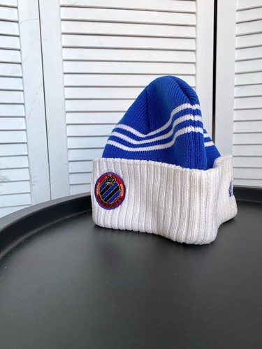 Vintage 90s Adidas Club Brugge KV Soccer Striped Beanie Hat - Picture 2 of 14