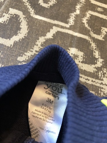 Just One You By Carter’s Boy Light Weight Jacket Size 3M - Picture 5 of 5