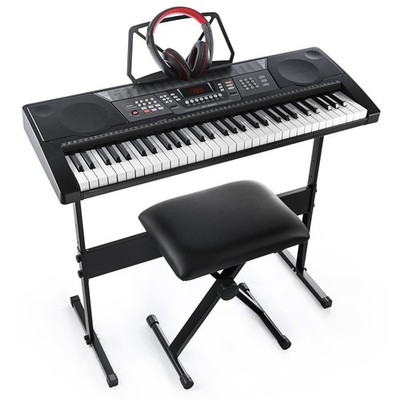 Joy 61-Key Standard Music Keyboard Kit Including USB Music Player Function, B...