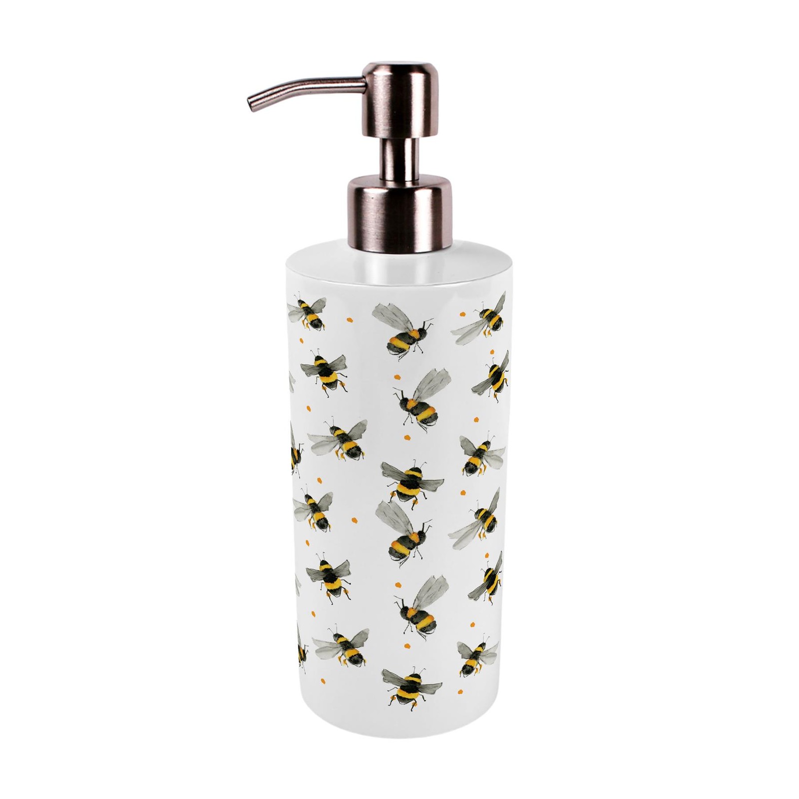 Scattered Bees Soap Pump Dispenser - Kitchen Bathroom Soap Bottle Decor Gift