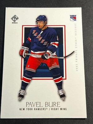 Box 43: 2002-03 Pacific Private Stock GOLD OVERSIZE PROOF Pavel Bure #66