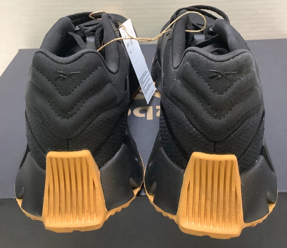 Reebok Men's Zig Dynamica 4, Lace-Up Running Shoes, Black/Gum, Size 8 - Image 4 of 4