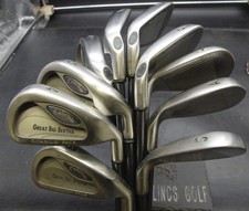 Set of 10x Callaway Great Big Bertha Irons 3-SW+AW Stiff Graphite Shafts*