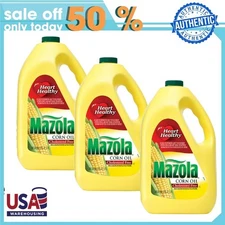 3 pack Mazola 100% Pure Corn Oil Size 128oz