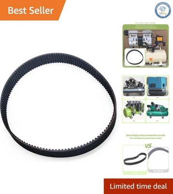 Black Timing Belt AC-0815 for Craftsman, Porter Cable, Bostitch Compressors