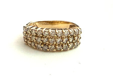 14k Yellow Gold Diamonds Wedding/Anniversary Band Ring Size 5.75