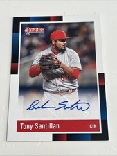 2022 Panini Donruss Tony Santillan Signature Series Rookie Autograph Reds RC