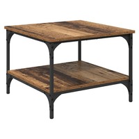 Couchtisch Altholz Massivholz 55X55X40 Cm Wohnzimmer Tisch