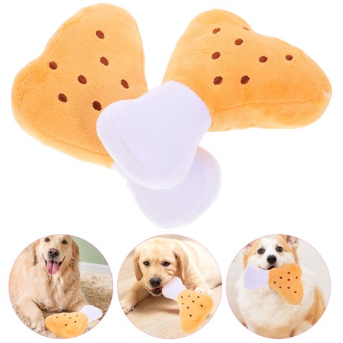 2 Pcs Giocattoli Peluche Per Gamba Di Pollo Giocattolo Macinare Il Cane - Imagen 3 de 12