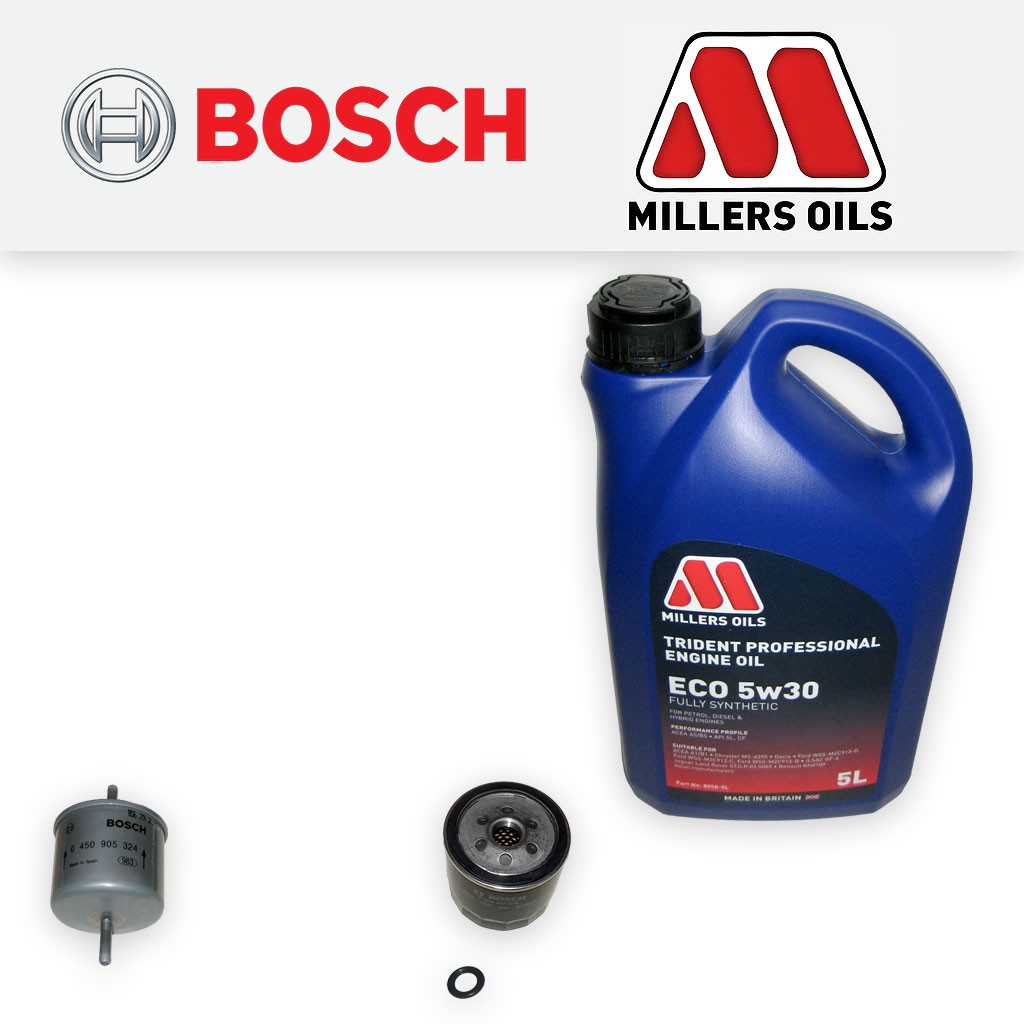 SERVICE KIT for FORD FIESTA MK4 MK5 1.25 16V OIL FUEL FILTERS +OIL (1995-2002)