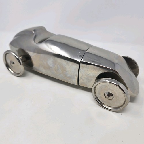 Art Deco Chrome Barware Hot Rod Car Cocktail Shaker - Picture 3 of 20