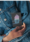 ACEO/ ATC Neon Cupcake OOKA Painting — photo 2