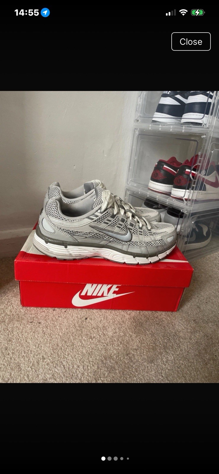 Nike P6000 PRM Men's Light Iron Ore Trainers UK Size 9
