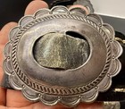 Beautiful Bold Early Navajo Hand Stamped Sterling Silver Concho Belt 391 Grams — photo 7