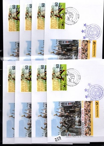 GERMANY - 8 FDC - SPORTS - SOCCER - 2014