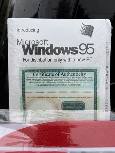 Microsoft Windows 95 PC New And Sealed In Package GENUINE ORIGINAL - Picture 2 of 2