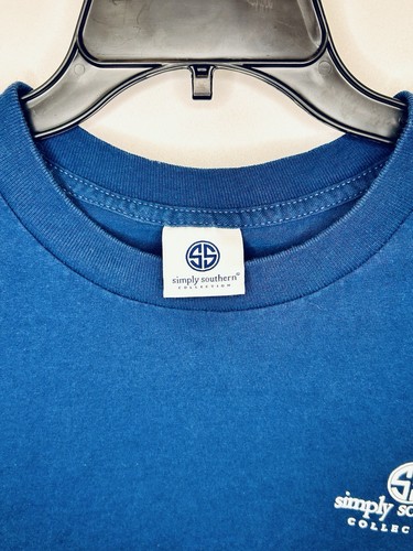 Simply Southern T-Shirt Damen Large Blau God Is My Anchor Kurzarm - Bild 4 von 5