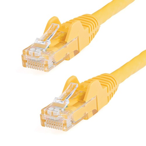 StarTech.com 50cm CAT6 Ethernet Cable - Yellow CAT 6 Gigabit Ethernet Wire -650M - 第 1/7 張圖片
