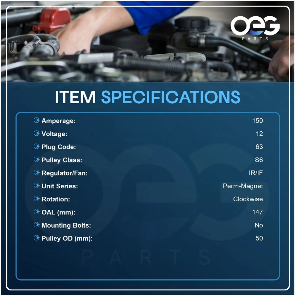 Alternador Nuevo Para Mercedes-Benz C230 C280 C300 C350 E350 2.5L 3.0L 3.5L 06-11 Foto 3 de 4