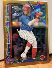 2025 Topps Pro Debut Chrome Eduardo Tait Gold Refractor /50 Minnesota Twins