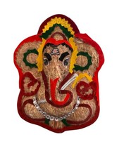 Handmade Lord Ganesha Wall Hanging Natural Jute Indian Spiritual Home Decor