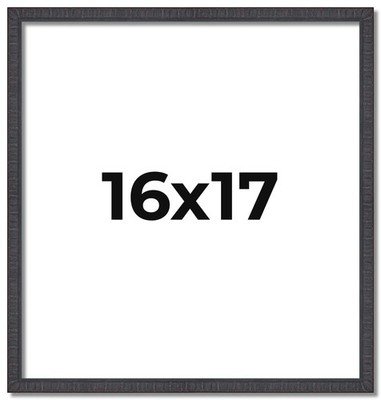 16x17 Rustic Brown Real Wood Picture Frame Width 0.75 inches | Interior Frame De