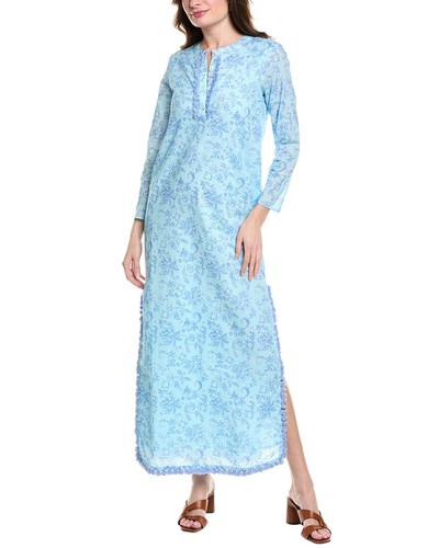 Sail To Sable Caftan Maxi Dress Women's Blue M