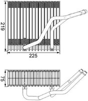 Mahle Verdampfer, Klimaanlage Ae 38 000S FüR Audi Seat Skoda Vw