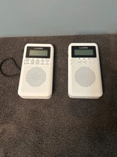 2 White LiJiani Pocket Radio