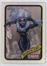 2025 Topps Chrome Marvel Comics Refractor Black Cat #106 0c7w
