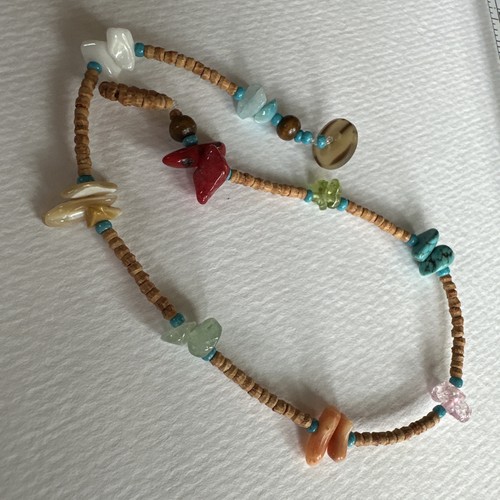 Handmade Glass Bead Anklet, Vibrant Shades of Blue, Boho Style Pick 1 Only - Picture 3 of 21