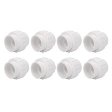 2" PVC Union Coupling Pipe Fitting for 2 Inch PVC Pipes, 8 Pack