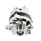 For Chevy GM CS130 High Output Chrome Left Mount Serpentine 130 AMP Alternator