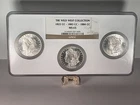 (3) Carson City Morgan Silver Dollars 1882 1883 1884 CC Uncirculated ALL 3 MS65