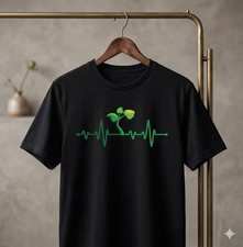 Plant Heartbeat Gardening Botany Plant Lover T-Shirt Unisex - H184