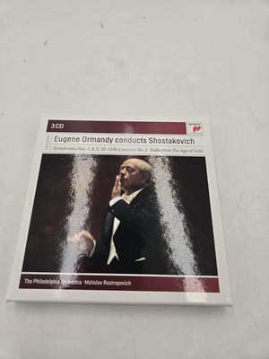 Eugene Ormandy conducts Shostakovich 3 Disc CD Set Mstislav Rostropovich 